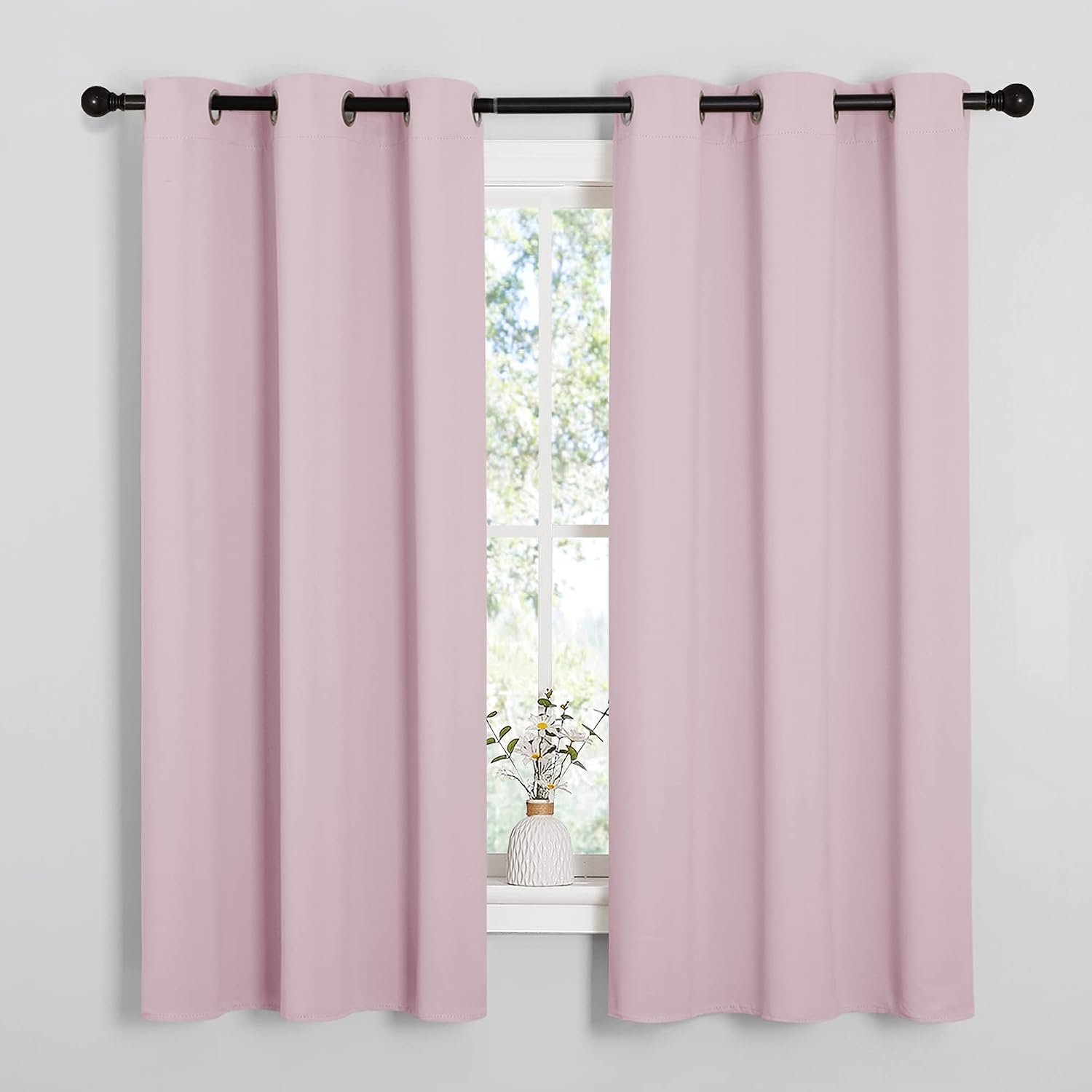 Nursery Essential Thermal Insulated Solid Grommet Top Blackout Curtains/Drapes - Image 2